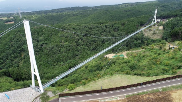 歩行者専用つり橋日本一の三島スカイウォーク